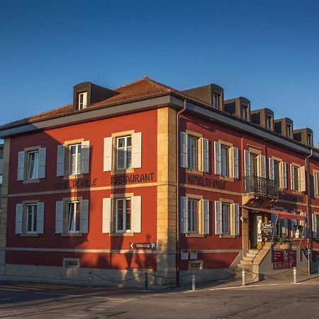 Hotel De Ville D'Yvonand Buitenkant foto